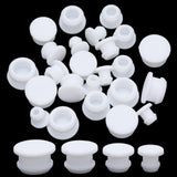 24Pcs 4 Style Silicone Bottle Seal Plug, Reusable Replacement Bottle Stopper, White, 11~19x9~11mm, Pin: 7~15mm, 6pcs/style