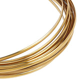 Half Round Brass Wire for Jewelry Making, Raw(Unplated), 3x1mm