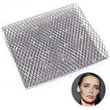 Polyester Mesh Tulle Fabric, with Rhinestone, for DIY Bride's Headdress and Veil, Black, 20~20.5x0.03~0.18cm