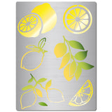 Stainless Steel Metal Cutting Dies Stencils, for DIY Scrapbooking/Photo Album, Decorative Embossing, Matte Stainless Steel Color, Lemon, 190x140mm