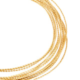 Custom Twisted Round Copper Wire, Golden, 18 Gauge, 1mm, about 16.40 Feet(5m)/Bundle