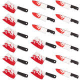 20Pcs 2 Styles Halloween Printed Opaque Acrylic Pendants, Knife, Tool, 45x9.5x4mm, Hole: 1.8mm, 10pcs/style