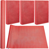 DIY Faux Suede Fabric, with Paper Back, for Book Binding, Velvet Box Making, Indian Red, 1500x430mm