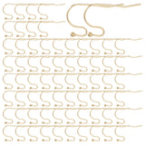 160Pcs 316 Surgical Stainless Steel Earring Hooks, Shepherd's Hook Ear Wire, Real 18K Gold Plated, 21x12x2mm, Pin: 0.6mm