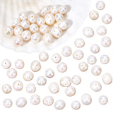 Grade A Natural Cultured Freshwater Pearl Beads Strands, Potato, Creamy White,  8~9.5x8.5~11.5x5~7.5mm, Hole: 0.7mm, about 20~21pcs/strand, 6.69 inch~7.09 inch(17cm~18cm)