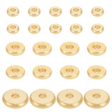 60Pcs 3 Styes Brass Beads, Long-Lasting Plated, Flat Round/Disc, Heishi Beads, Real 18K Gold Plated, 4~7.5x1.5mm, Hole: 1.6~1.8mm