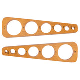 Wood Safety Eye Insertion Tool for Toy Making, Rectangle, 140x38.5x14mm, Hole: 5.5mm and 9mm and 14.5mm and 19.5mm and 24.5mm and 29.5mm.