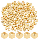 150Pcs Brass Beads, Long-Lasting Plated, Cube, Real 18K Gold Plated, 5x5x5mm, Hole: 3mm