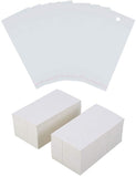 Cardboard Display Cards, Used for Necklace, Bracelet, Pendant and Barrette, with OPP Cellophane Bags, White, 9x5cm, 15.5x6cm