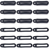 70Pcs Anti-Lost Silicone Pendant, for Electronic Stylus & Lighter Making, Black, 26x6.5x9mm, Hole: 3mm, Inner Diameter: 19mm