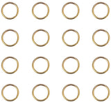 Brass Jump Rings, Open Jump Rings, Golden, 10x1mm, about 8mm inner diameter, about 260pcs/bag
