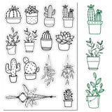 Custom PVC Plastic Clear Stamps, for DIY Scrapbooking, Photo Album Decorative, Cards Making, Stamp Sheets, Film Frame, Other Plants, 160x110x3mm