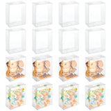 72Pcs Transparent PVC Box Candy Treat Gift Box, for Wedding Party Baby Shower Packing Box, Rectangle, Clear, 10.8x8.5x4cm