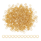 800Pcs 304 Stainless Steel Jump Rings, Open Jump Rings, Metal Connectors for DIY Jewelry Crafting and Keychain Accessories, Real 18K Gold Plated, 22 Gauge, 4x0.6mm, Inner Diameter: 3mm