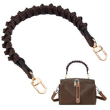 PU Leather Bag Handles, with Alloy Clasp, for Bag Straps Replacement Accessories, Coconut Brown, 43.5x2.35x2.1cm