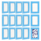 Rectangle Felt Bead Design Board, DIY Beading Jewelry Bracelet and Anklet Making Tray, Light Sky Blue, 6.9x4.95x0.93cm, inner diameter: 30x50x4mm