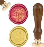 DIY Wood Wax Seal Stamp, Food Pattern, 90mm, Stamps: 25x14.5mm