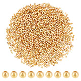 Brass Round Spacer Beads, Real 18K Gold Plated, 2mm, Hole: 1mm, about 1830pcs