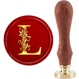 Brass Wax Seal Stamp with Handle, for DIY Scrapbooking, Letter Pattern, 3.5x1.18 inch(8.9x3cm)