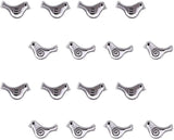 Alloy Tibetan Style Beads, Bird, Antique Silver, 9x15x2.5mm, Hole: 1.5mm, 60pcs/box