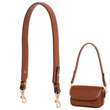 PU Leather Bag Straps, Wide Bag Handles, with Zinc Alloy Swivel Clasps, Purse Making Accessories, Sienna, 72.5x3.55cm