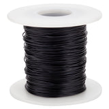 Custom Round Aluminum Wire, Electrophoresis Black, 20 Gauge, 0.8mm, about 262.47 Feet(80m)/Roll
