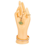 Plastic Mannequin Hand Display, Jewelry Bracelet Necklace Ring Glove Stand Holder, PeachPuff, 8.3x7.4x21.8cm