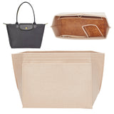 Wool Felt Purse Organizer Insert, Mini Envelope Handbag Shaper Premium Felt, Bag Accessories, Rectangle, BurlyWood, 23.5x13.5x18cm