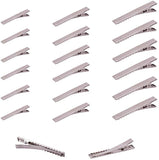 Iron Flat Alligator Hair Clip Findings, DIY Hair Accessories Making, Platinum, 34x7mm, 46x8mm, 57x8.5mm, 150pcs/set