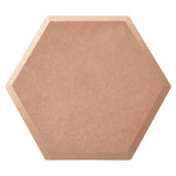 MDF Wood Boards, Ceramic Clay Drying Board, Ceramic Making Tools, Hexagon, Tan, 29.8x25.8x1.5cm