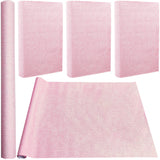 DIY Faux Suede Fabric, with Paper Back, for Book Binding, Velvet Box Making, Pearl Pink, 1500x430mm