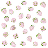 30Pcs Handmade Lampwork Beads, Strawberry, Pink, 15x13mm, Hole: 1mm