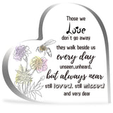 Heart-shaped with Word Acrylic Ornaments, Home Decorations, Bees Pattern, 99x10x99mm