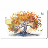 PVC Plastic Waterproof Card Stickers, Self-adhesion Card Skin for Bank Card Decor, Rectangle, Tree of Life, 186.3x137.3mm