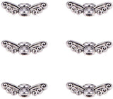 Tibetan Style Alloy Beads, Fairy Wing, Lead Free, Antique Silver, 4x14x4mm, Hole: 2mm, 200pcs/box