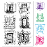 Custom PVC Plastic Clear Stamps, for DIY Scrapbooking, Photo Album Decorative, Cards Making, Stamp Sheets, Film Frame, Window Pattern, 160x110x3mm