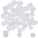 60Pcs 3 Styles Plastic Wine Bottle Stopper, Pull Ring Bottle Plugs, Column, for DIY Personalized Bottle Stopper Accessories, White, 18.5~24x10.5~22mm, Inner Diameter: 17mm, 20pcs/style