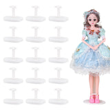 Plastic Doll Stand Display Holder for 6.7 Inch Dolls and Action Figures, Doll Bracket Support, Doll Accessories, White, Finish Product: 7.05x5.4x4.4cm