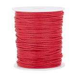 1 Roll Waxed Cotton Thread Cords, Macrame Artisan String for Jewelry Making, Red, 1.5mm, about 100 yards/roll
