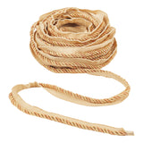 12.5M Polyester Twisted Lip Cord Trim, Twisted Trim Cord Rope Ribbon for Home Decoration, Upholstery, DIY Handmade Crafts, Wheat, 5/8 inch(16mm), about 13.67 Yards(12.5m)/pc