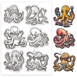 Octopus Summer Theme Clear Stamps