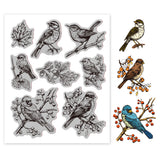 Rubber Clear Stamps, for Card Making Decoration DIY Scrapbooking, Bird, 22x18x0.8cm