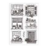 Window Summer Theme Clear Stamps