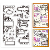 Advertising Board Rectangle Clear Stamps