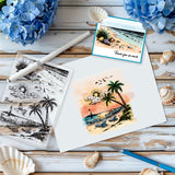 Sandbeach Summer Theme Clear Stamps
