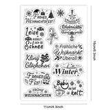 Custom Summer Theme PVC Plastic Clear Stamps, for DIY Scrapbooking, Photo Album Decorative, Cards Making, Word, 160x110mm