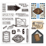 Custom Summer Theme PVC Plastic Clear Stamps, for DIY Scrapbooking, Photo Album Decorative, Cards Making, Word, 160x110mm