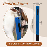 2Pcs 2 Colors Oxford Cloth Waterproof Horse Tail Bags with Fringe, Guard Tail Bag, for Equestrian Horses Accessories, Mixed Color, 70x7.3x0.4cm, 1pc/color