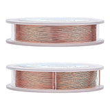 Round Copper Wire for Jewelry Making, Red Copper, 0.2mm, 32 Gauge, about 524.93 Feet(160m)/roll
