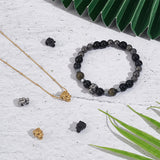 6Pcs 3 Colors 304 Stainless Steel Beads, Tiger, Mixed Color, 11x8x9mm, Hole: 2mm, 2pcs/color
